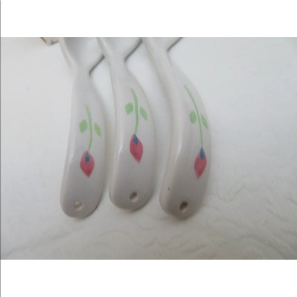 1456 Princess House Set of 3 Ceramic Spoons NIB - Picture 4 of 5
